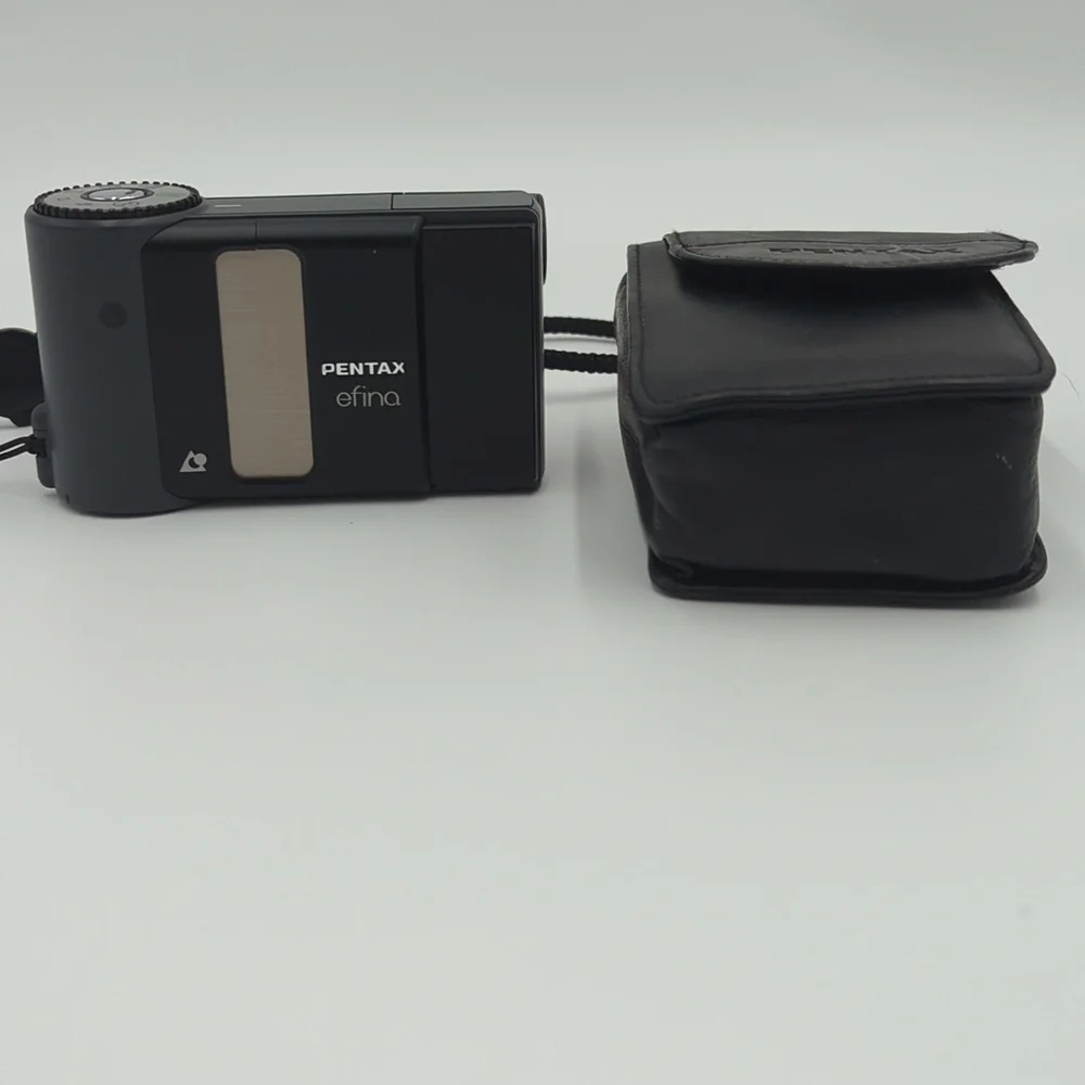 Pentax Efina APS Film Camera Vintage Black Compact Point & Shoot Retro Y2K